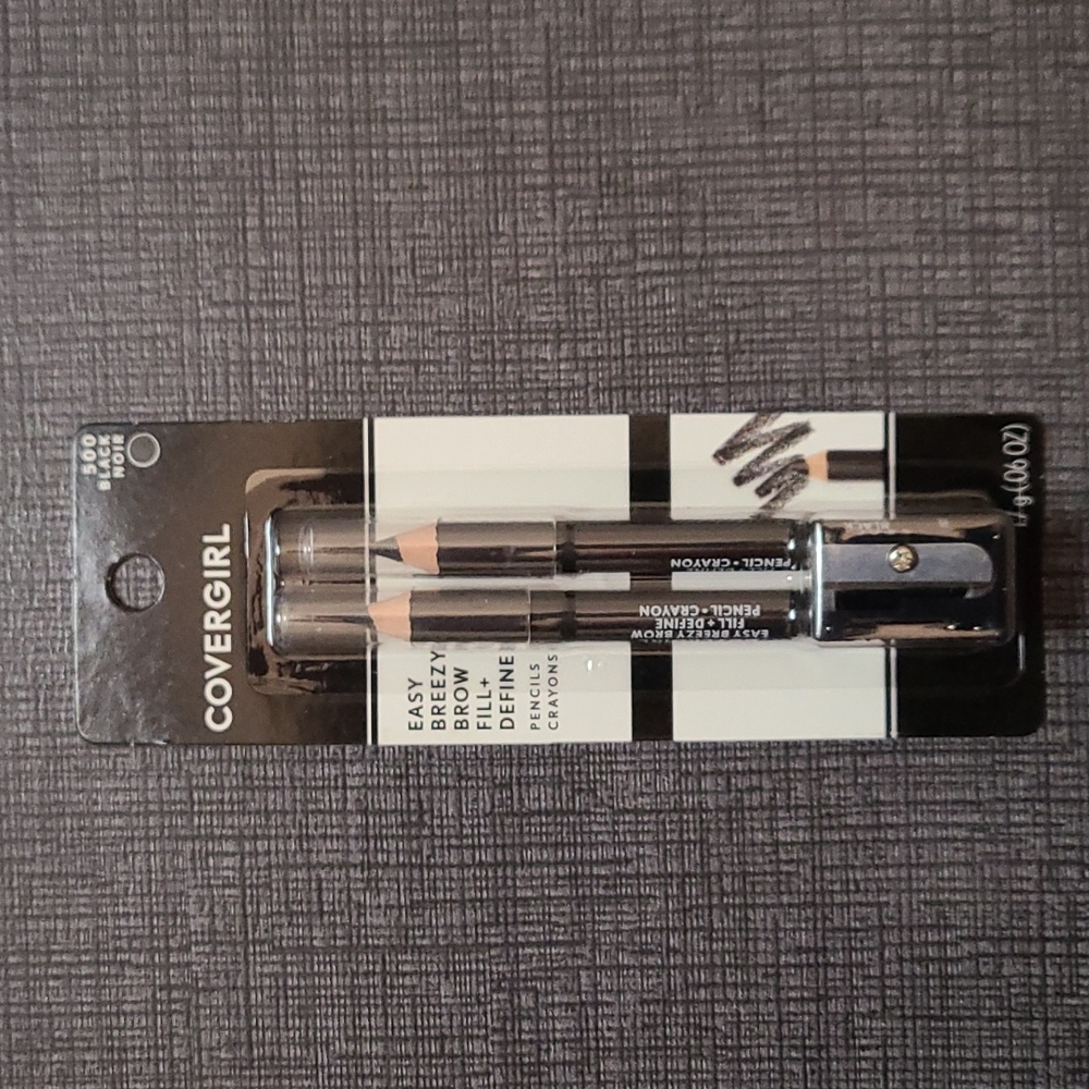 3 for $9 - Covergirl Easy Breezy Brow Fill + Define Pencils 2 Pack - Black